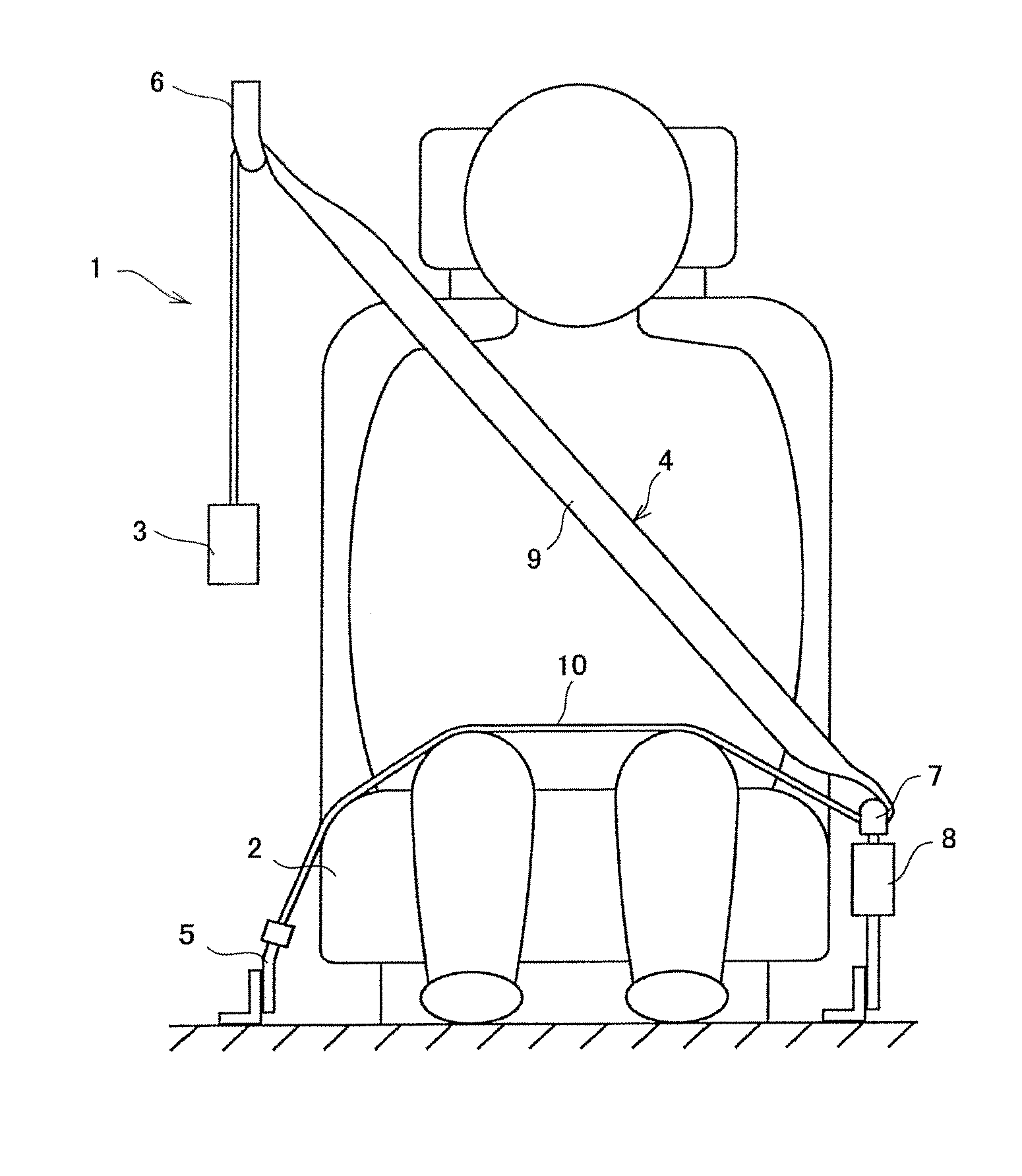 Tongue and seat belt apparatus using tongue