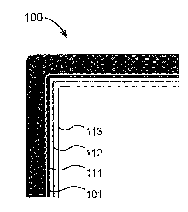 Patterned obscuration lines for electrochromic devices