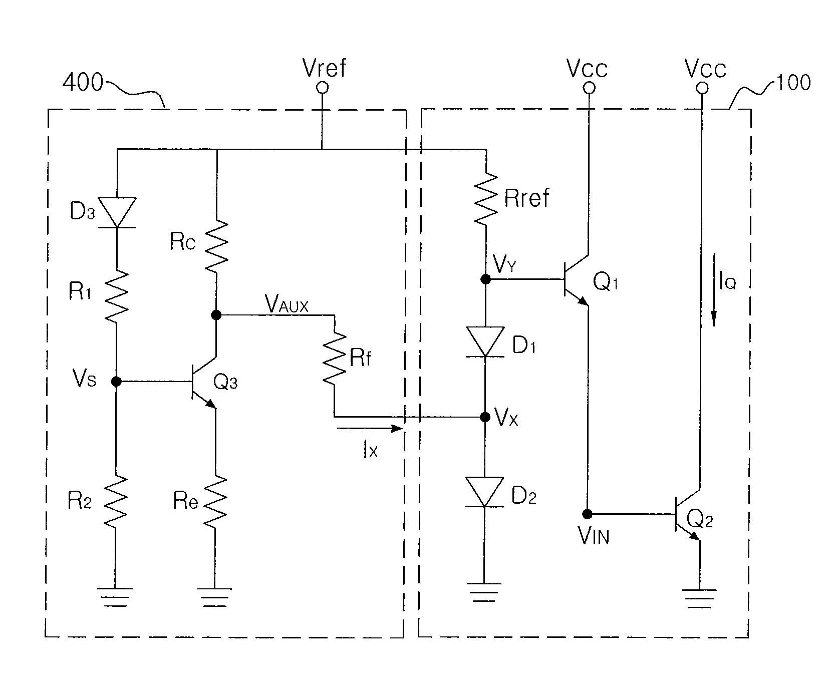 Temperature-compensated circuit for power amplifier using diode voltage control