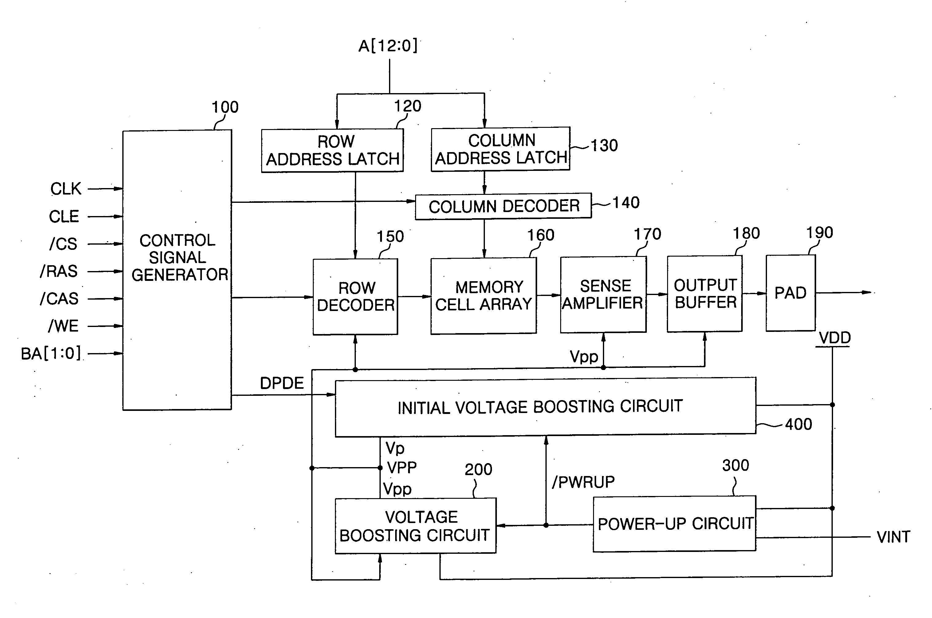 Voltage booster for semiconductor device and semiconductor memory device using same