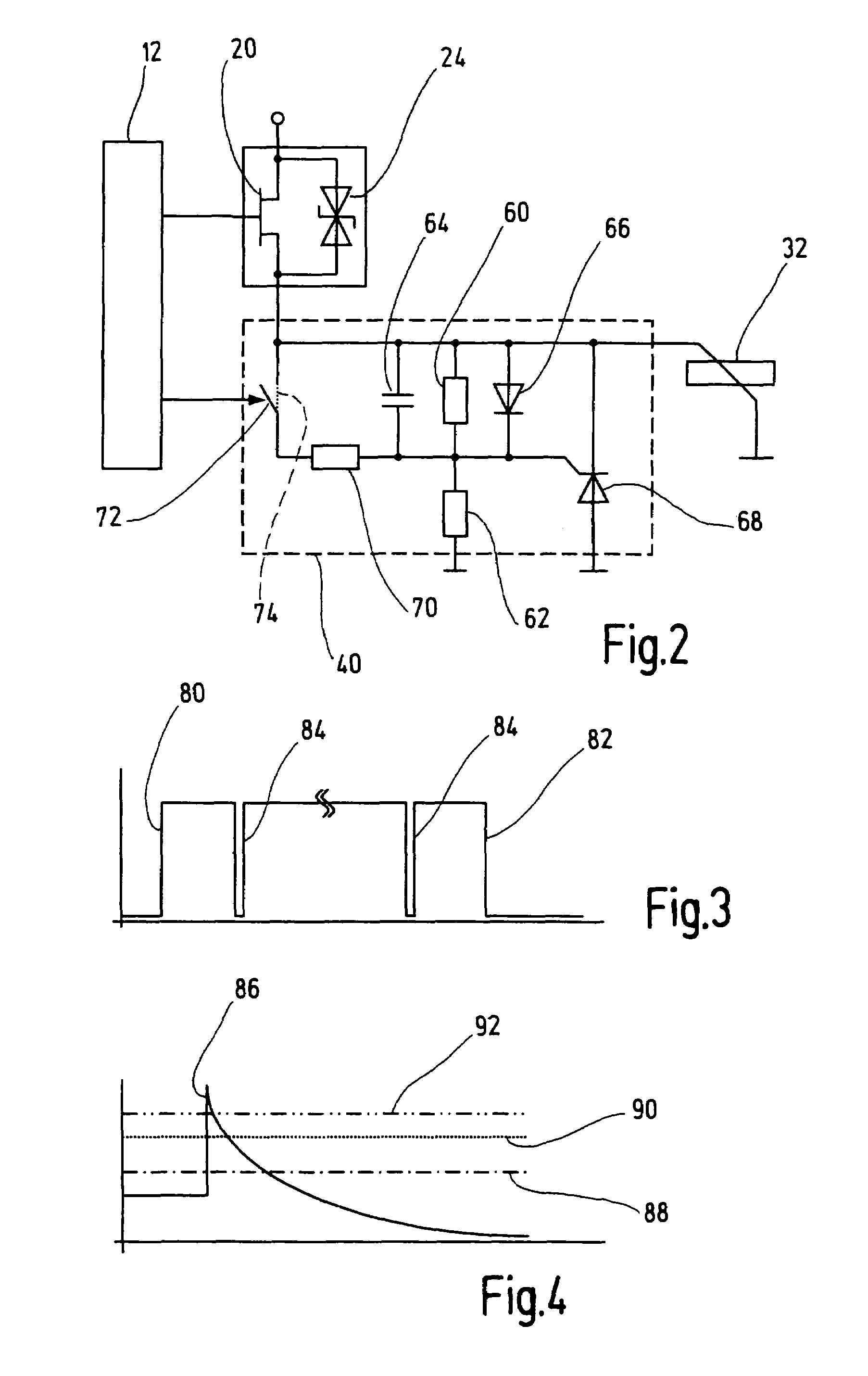 Safety switching device and method for failsafe shutdown of an electric load