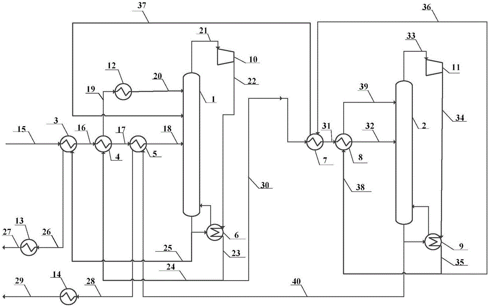 Device and method for separating isopropanol and diisopropyl ether mixture