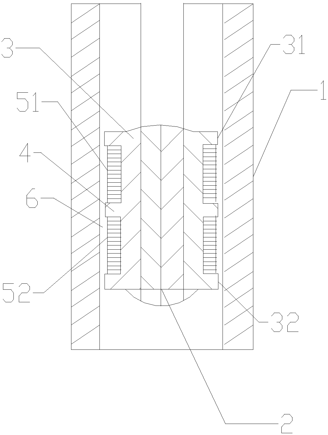 Variable damper magnetic circuit structure