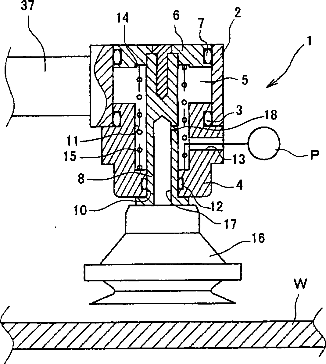 Suction apparatus and suction method using such suction apparatus