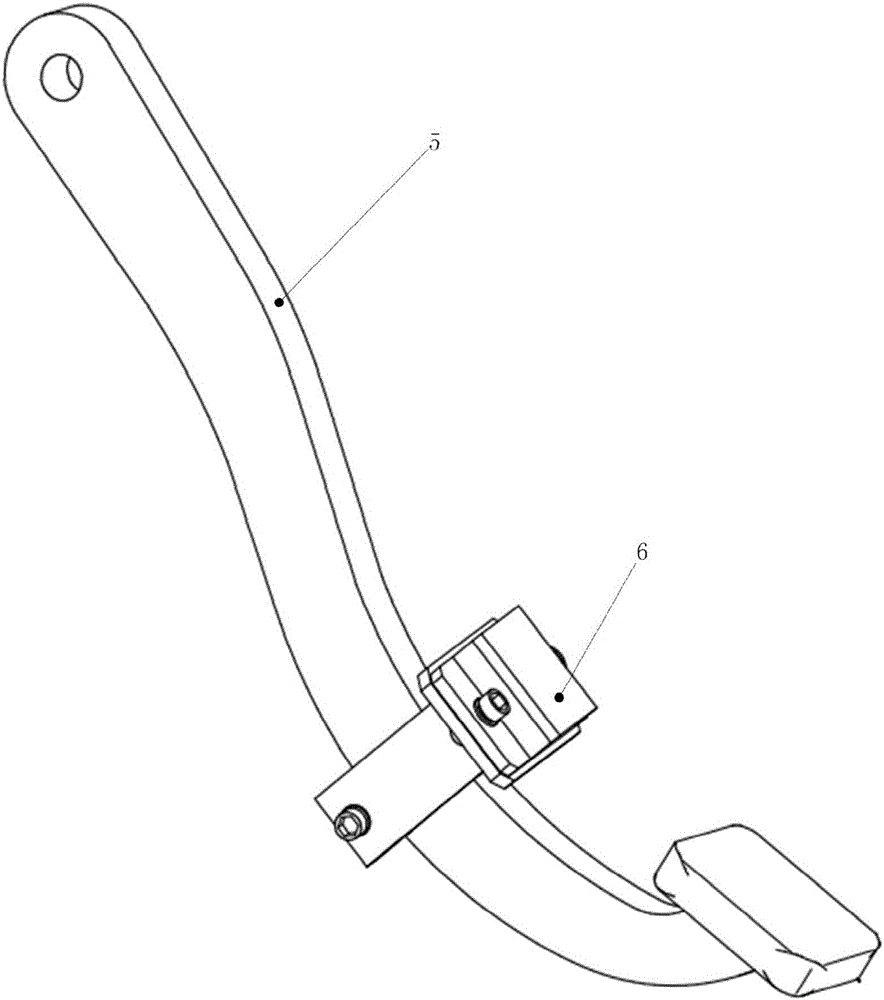 Automobile pedal stroke testing device and method