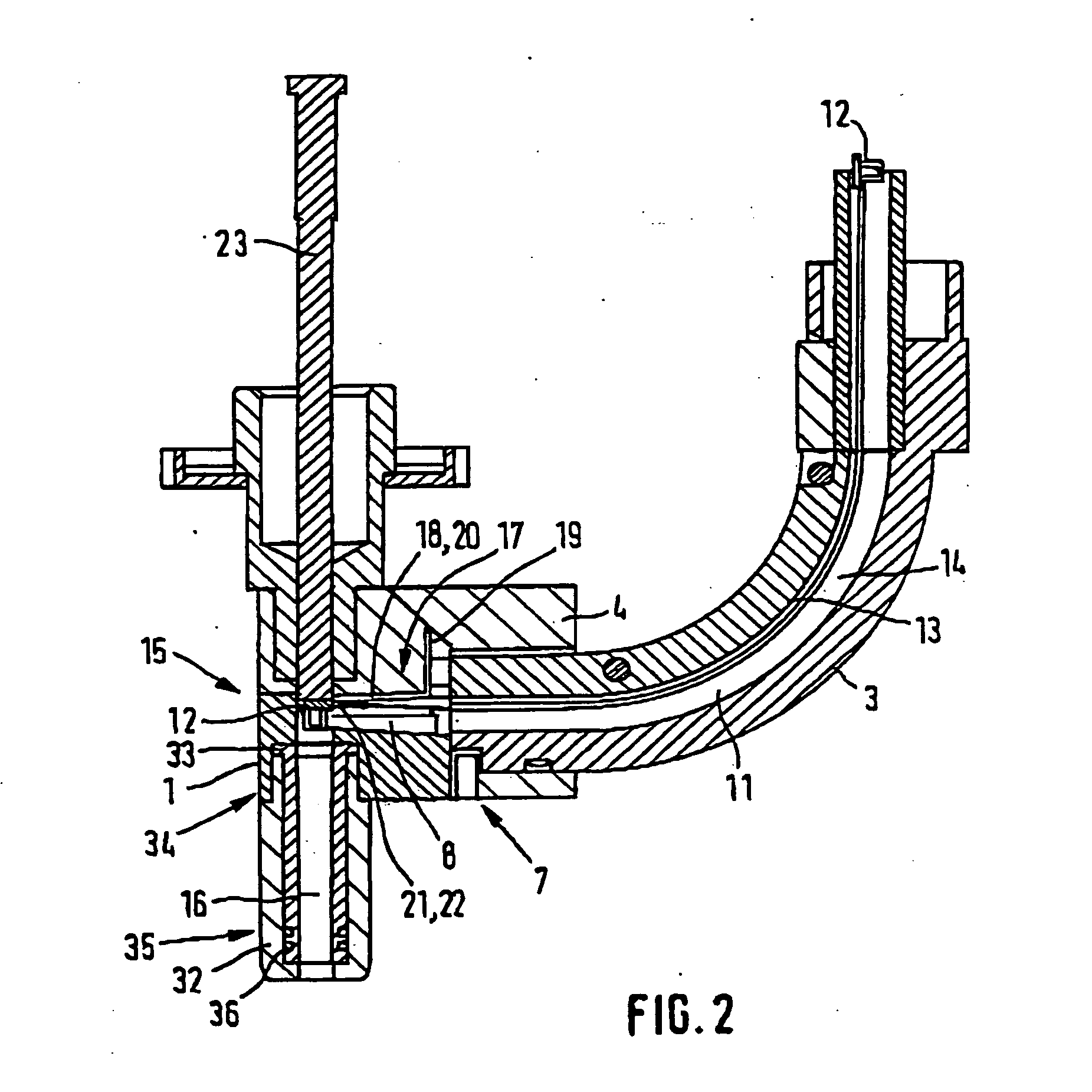 Conveyor for elongate components designed with a head and a shank