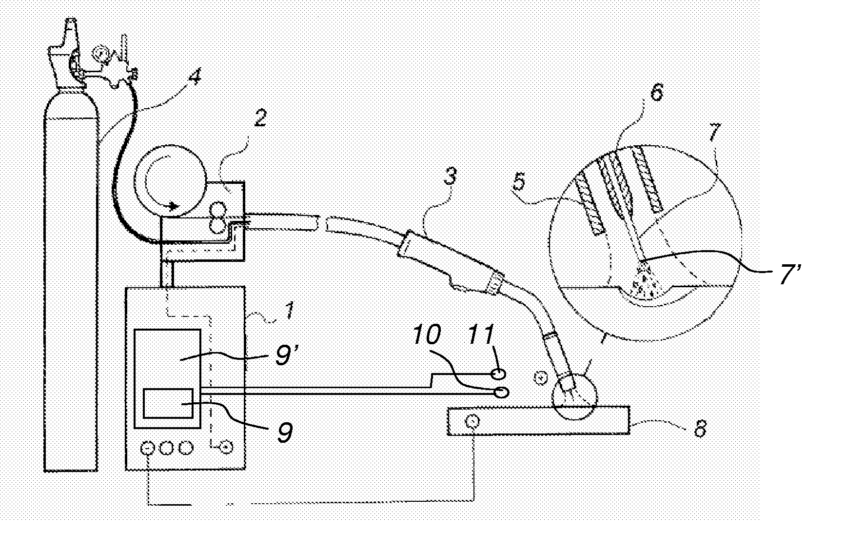 Control method for mig/mag-welding and welding equipment applying this method