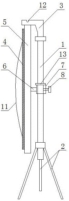 Projection screen storage apparatus and use method therefor