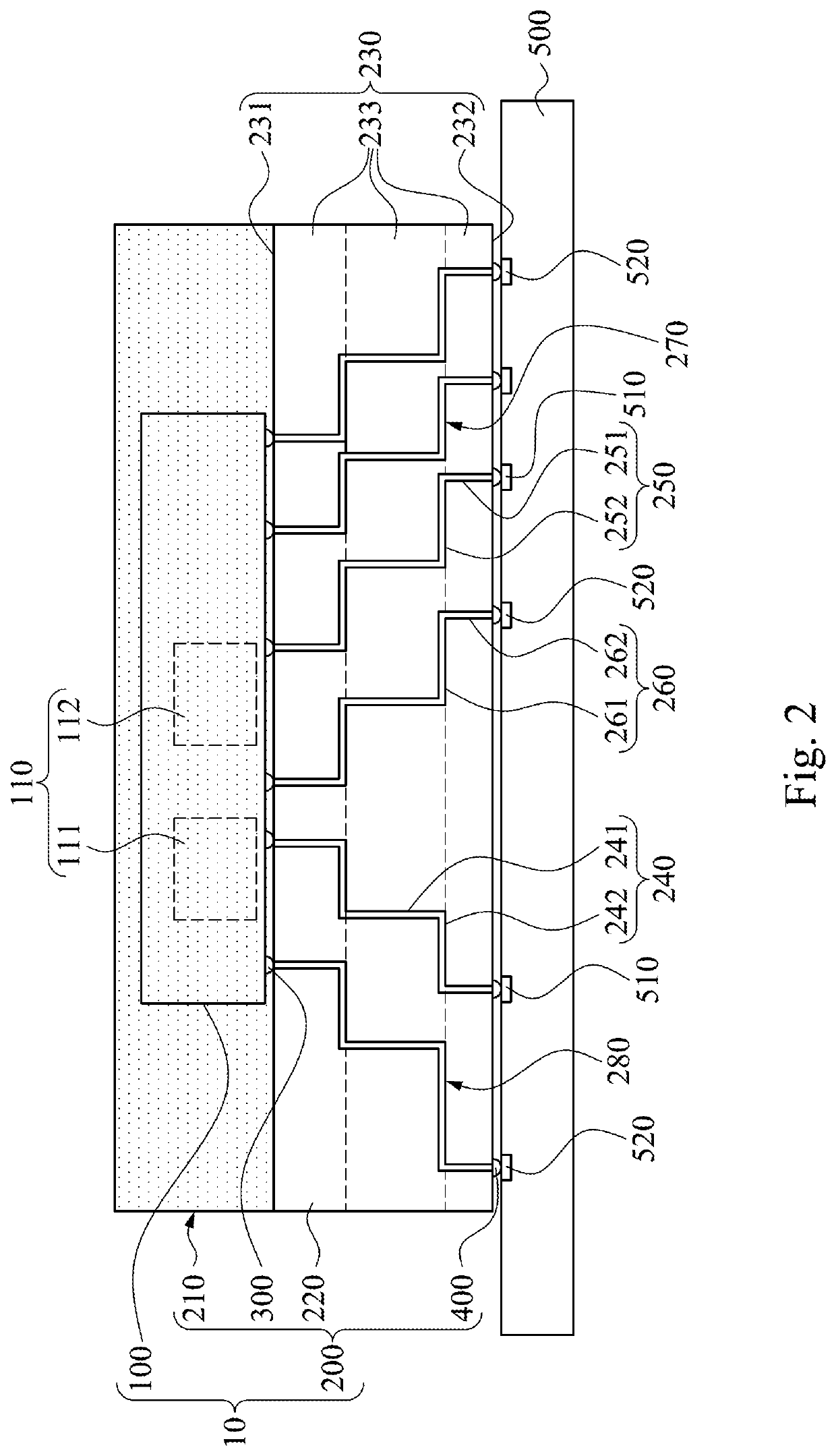 Integrated circuit package element and load board thereof