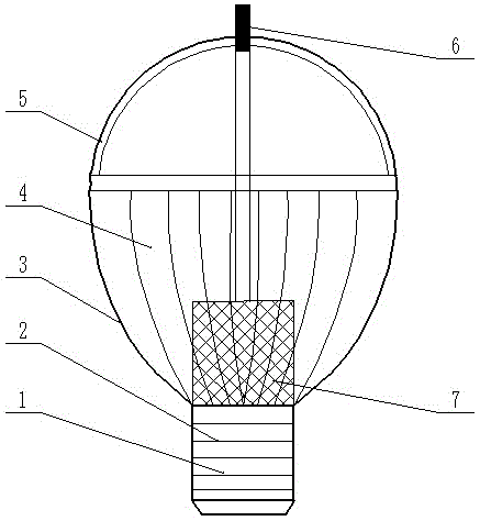 LED (Light Emitting Diode) lamp capable of purifying air and generating vitamin negative oxygen ions