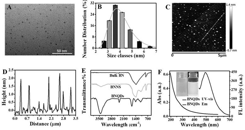 A method for detecting the content of acetylcholinesterase in human serum by using boron nitride quantum dot-gold nanoparticle nanocomposite