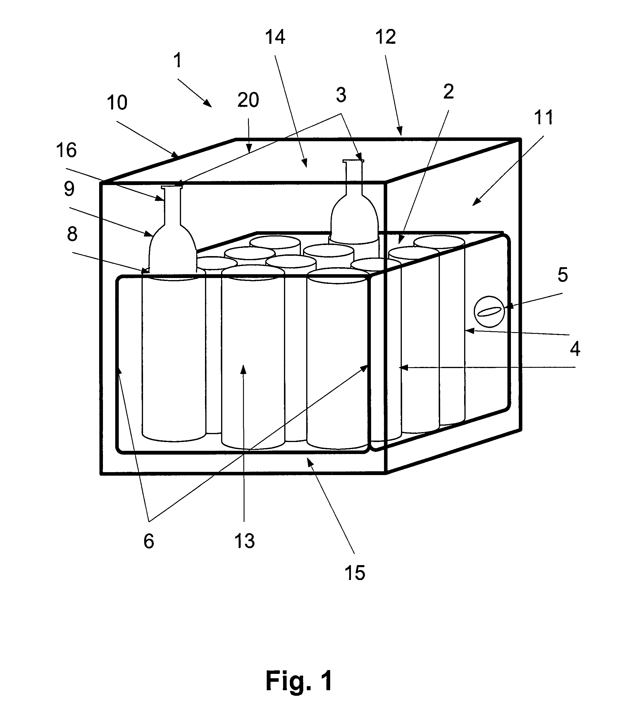 Inflatable apparatus for packaging bottles
