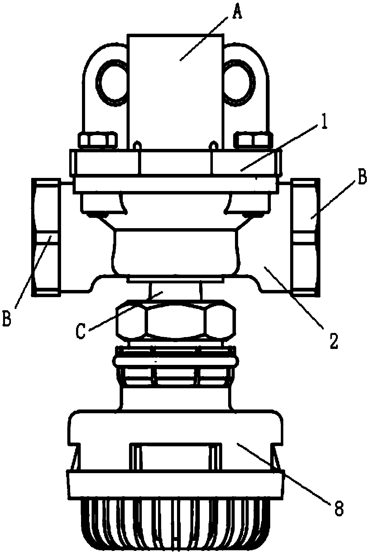 Quick-release valve housing and quick-release valve for braking