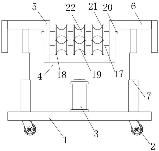 A mobile high-voltage lead wire support for electric power construction