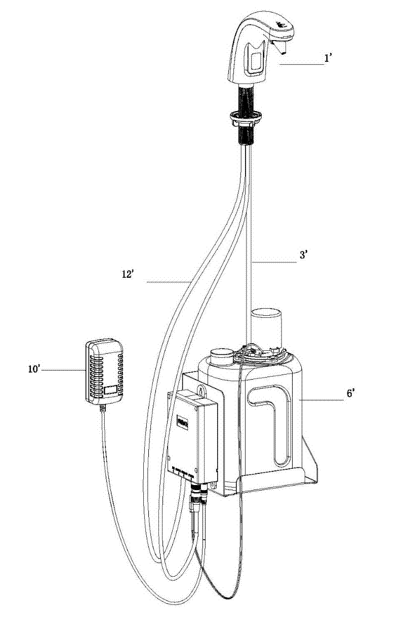 Automatic induction liquid soap device