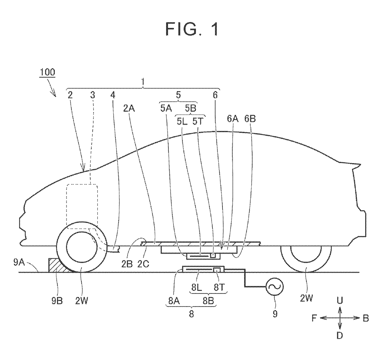 Vehicle and noncontact power transmission and reception system