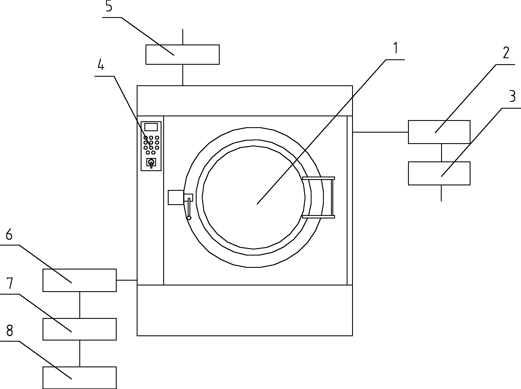 Method and device for cloth washing fading treatment by ozone gas