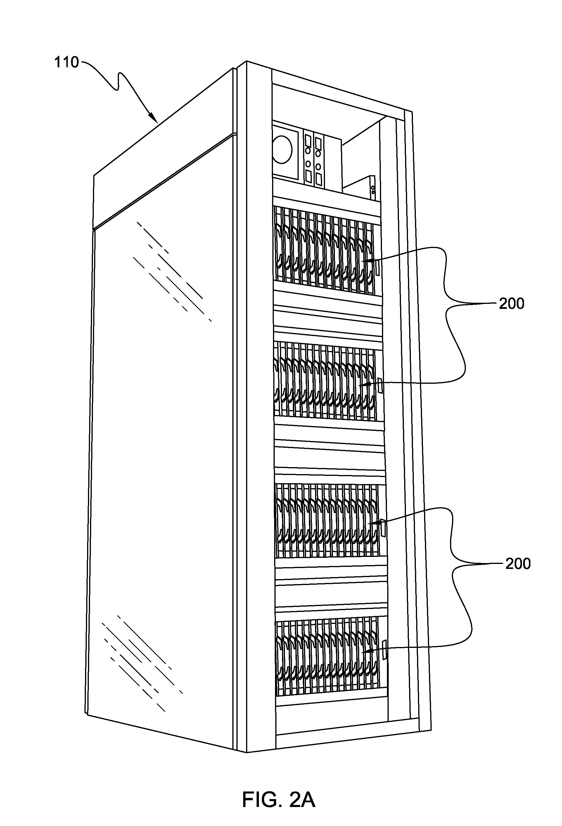 Liquid-cooled electronics rack with immersion-cooled electronic subsystems