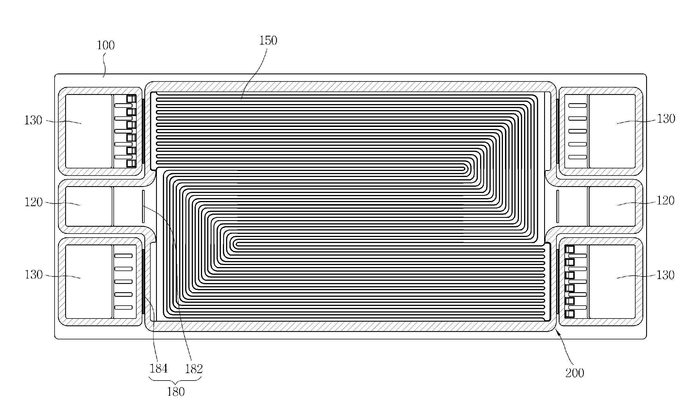 Metal separator for fuel cell and fuel cell stack having the same