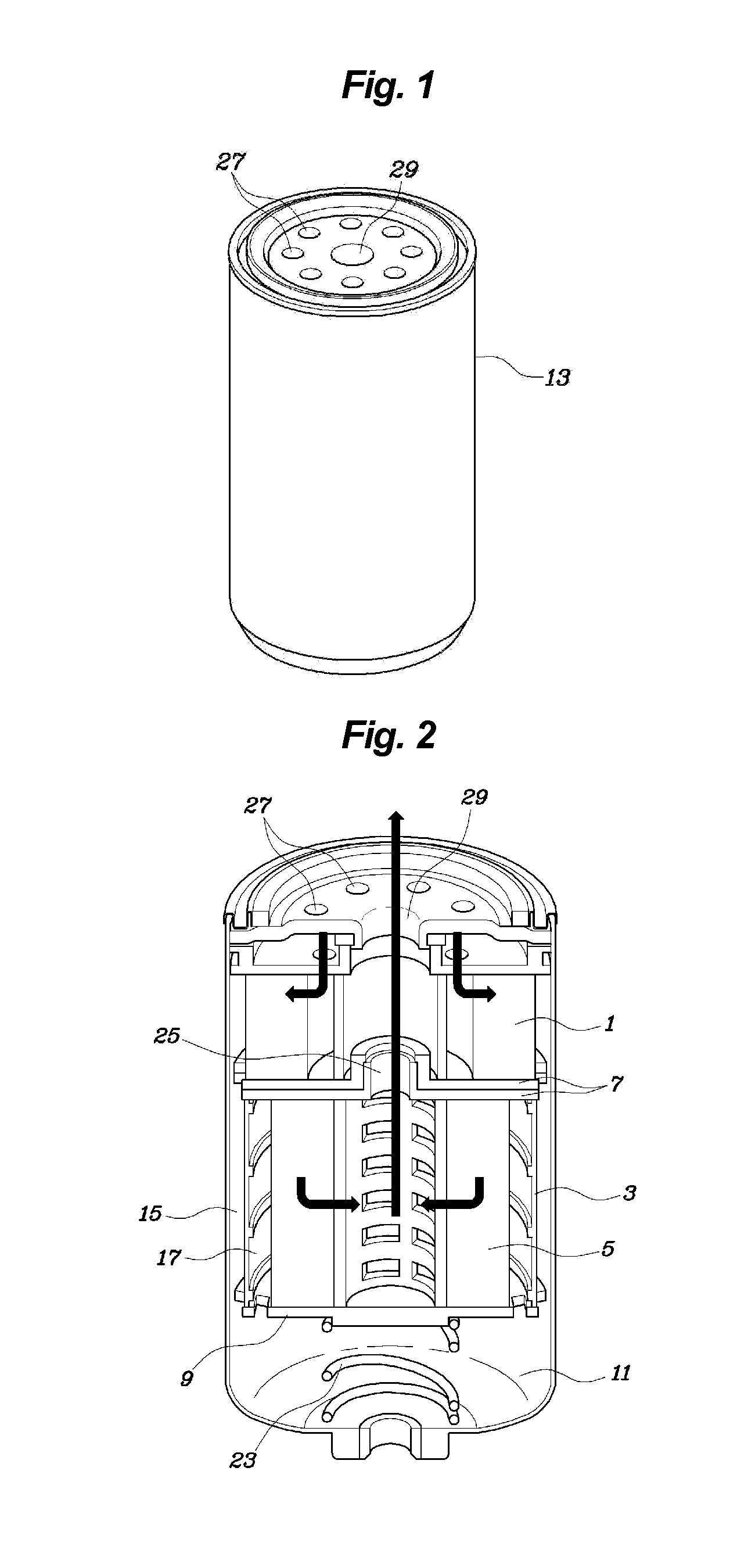 Fuel filter for vehicle