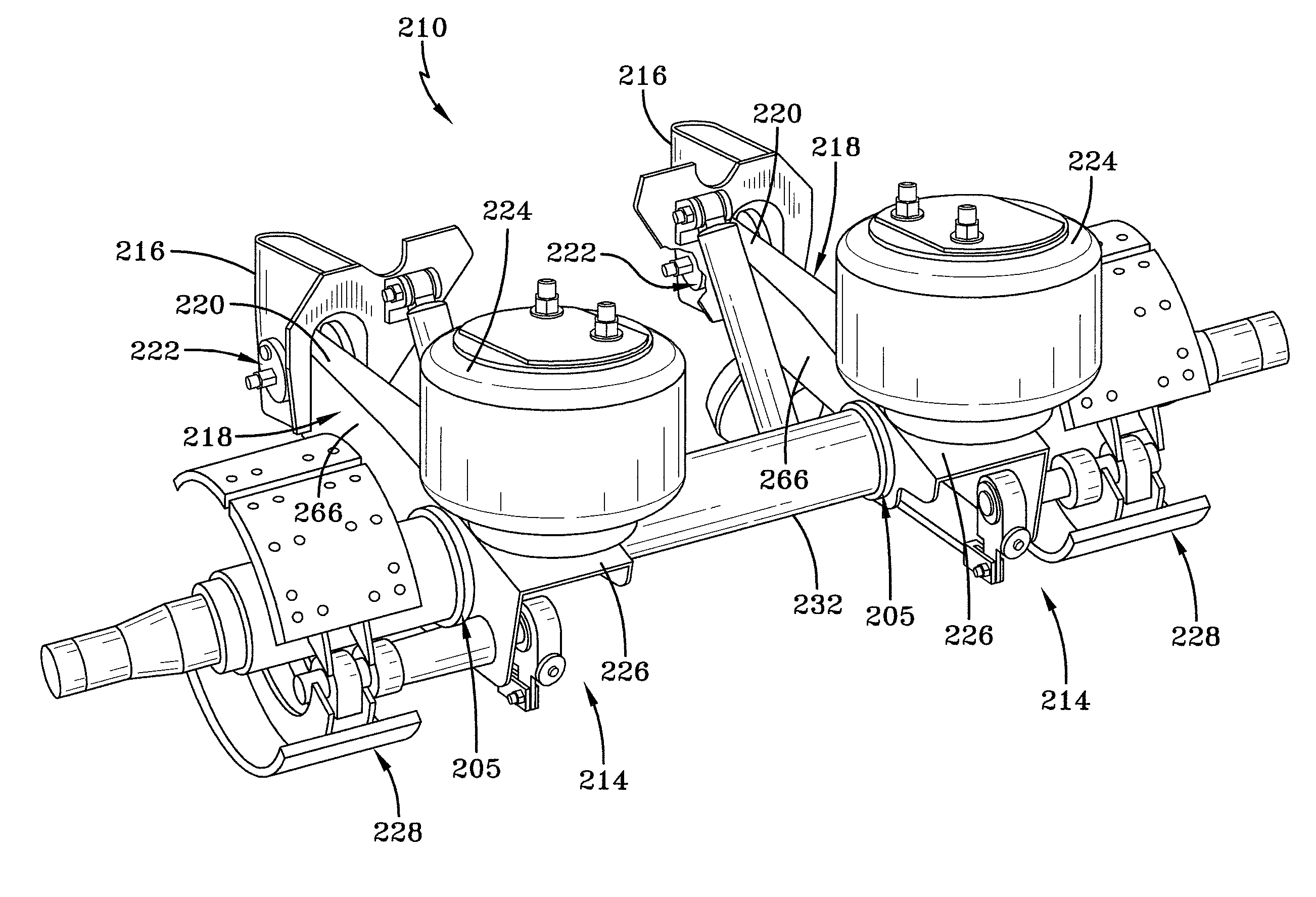 Heavy-duty vehicle axle-to-beam or crossbrace-to-beam connection
