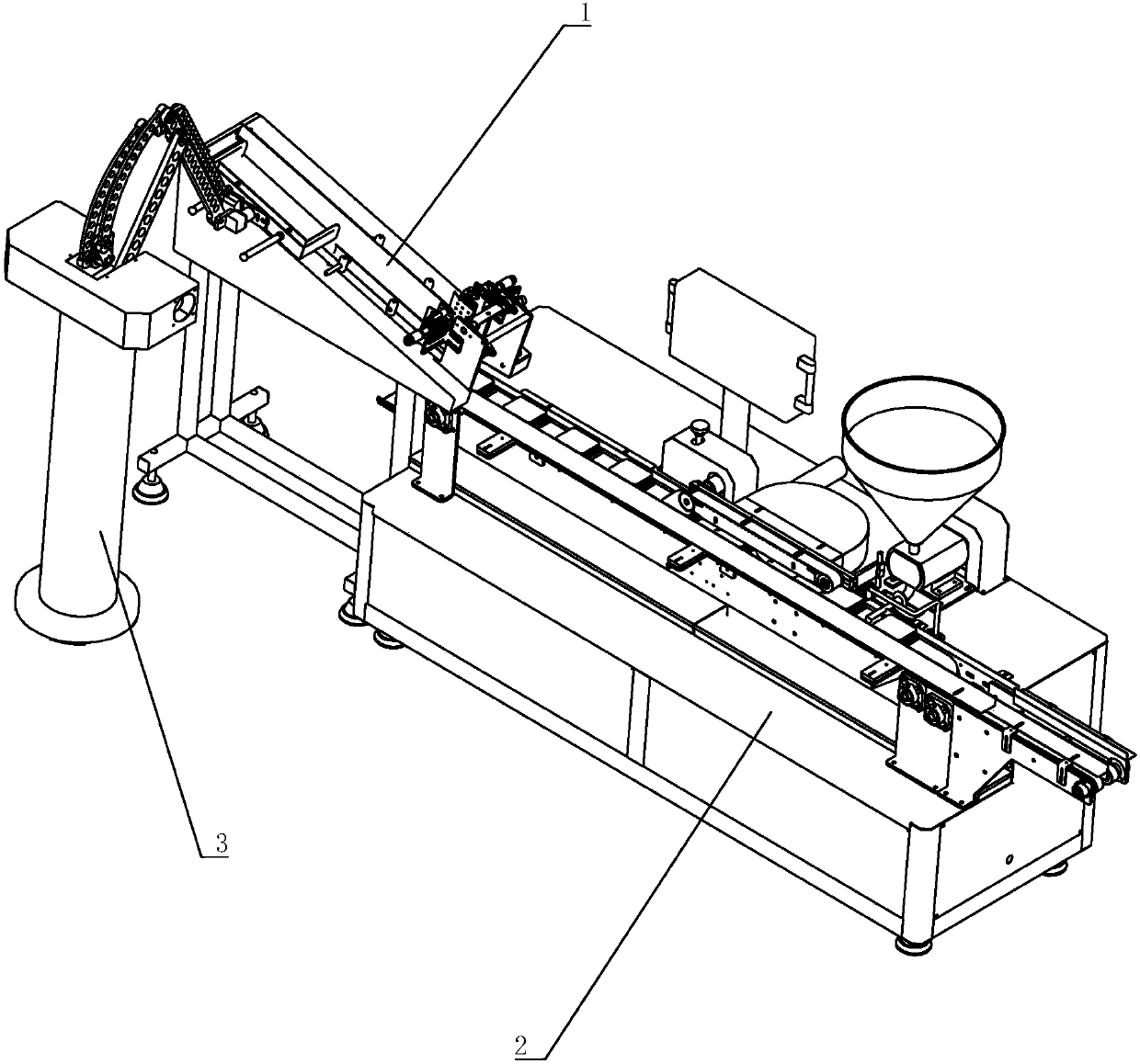 Full-automatic cutting and filling injecting machine for sandwiches