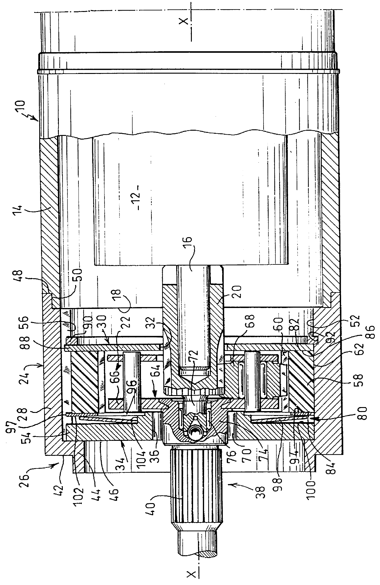 Motor vehicle starter with an epicyclic reducing gear train including a torque limiting device