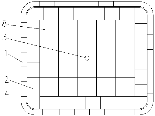 Square furnace core for 2,500 DEG C tungsten-molybdenum sintering furnace made of refractory material