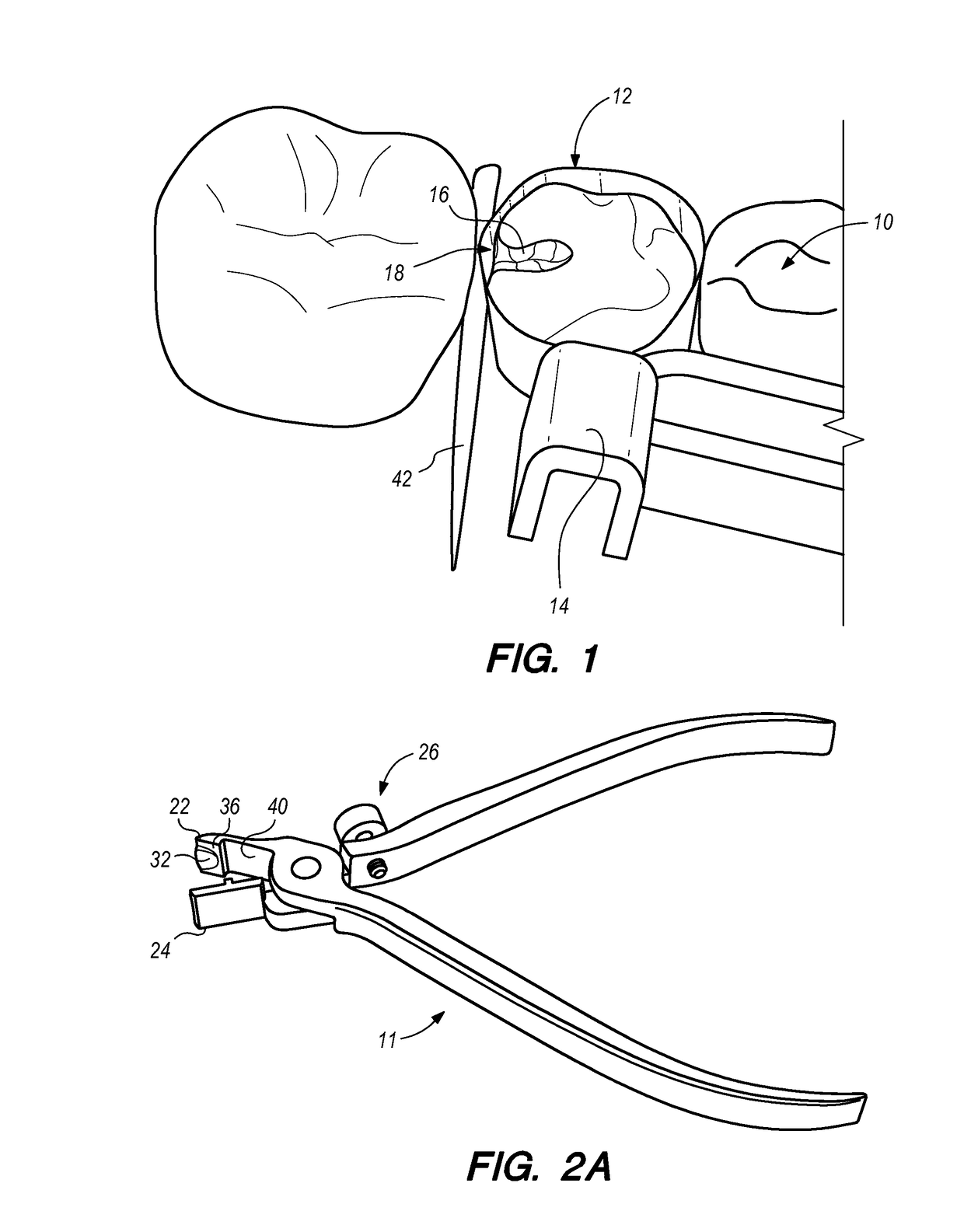 Dental tool for forming a contact area on dental matrix