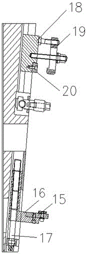 A clamping method for a universal clamp for the sealing surface of a valve body used in a vertical machine tool