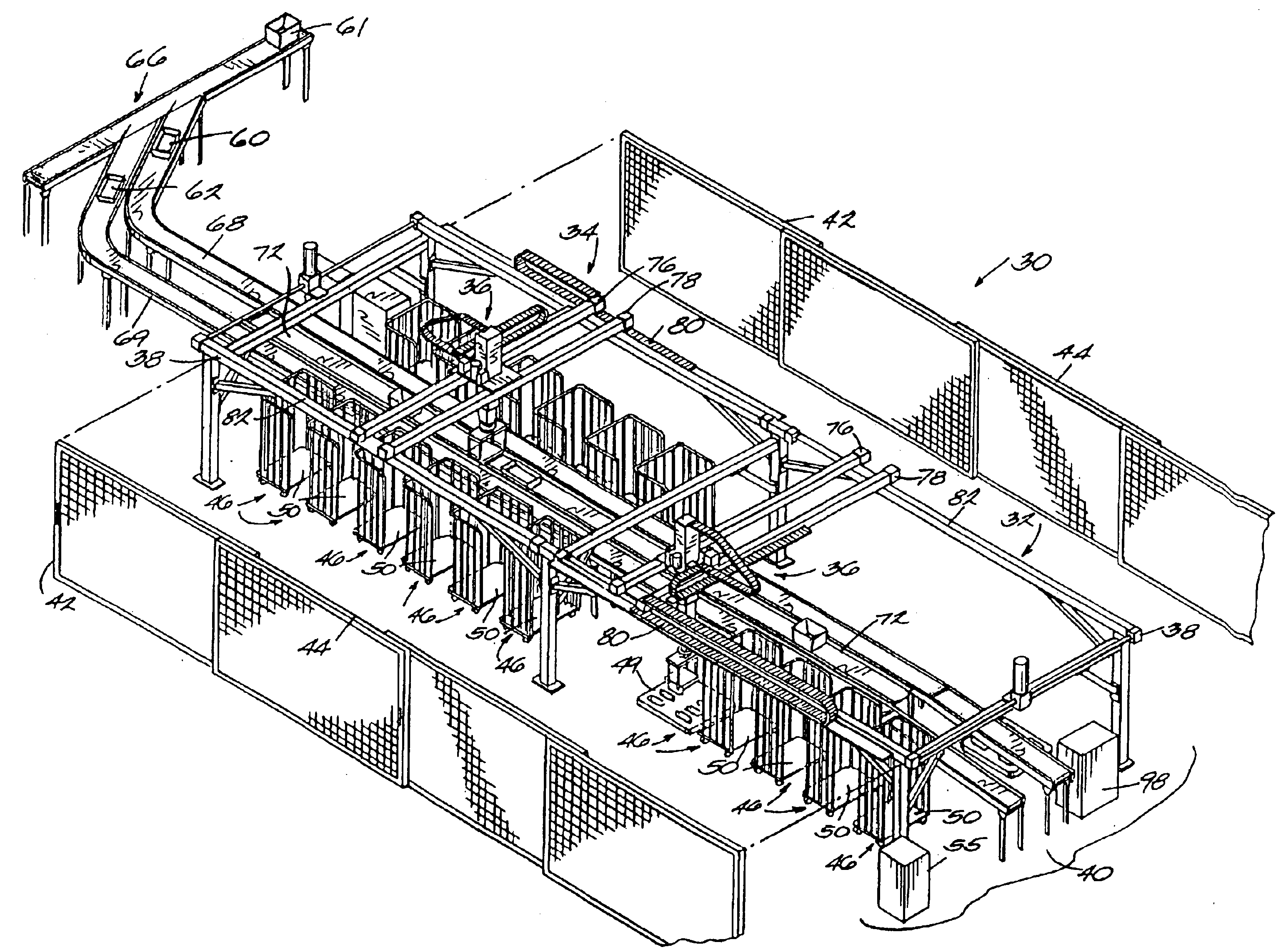 Method of using a robotic containerization and palletizing system