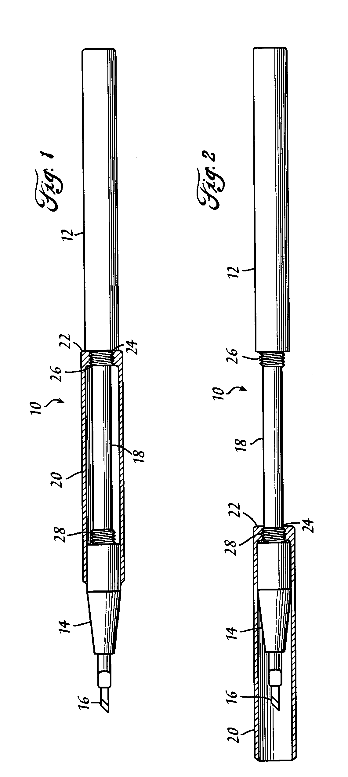 Surgical device with a moveable instrument protector