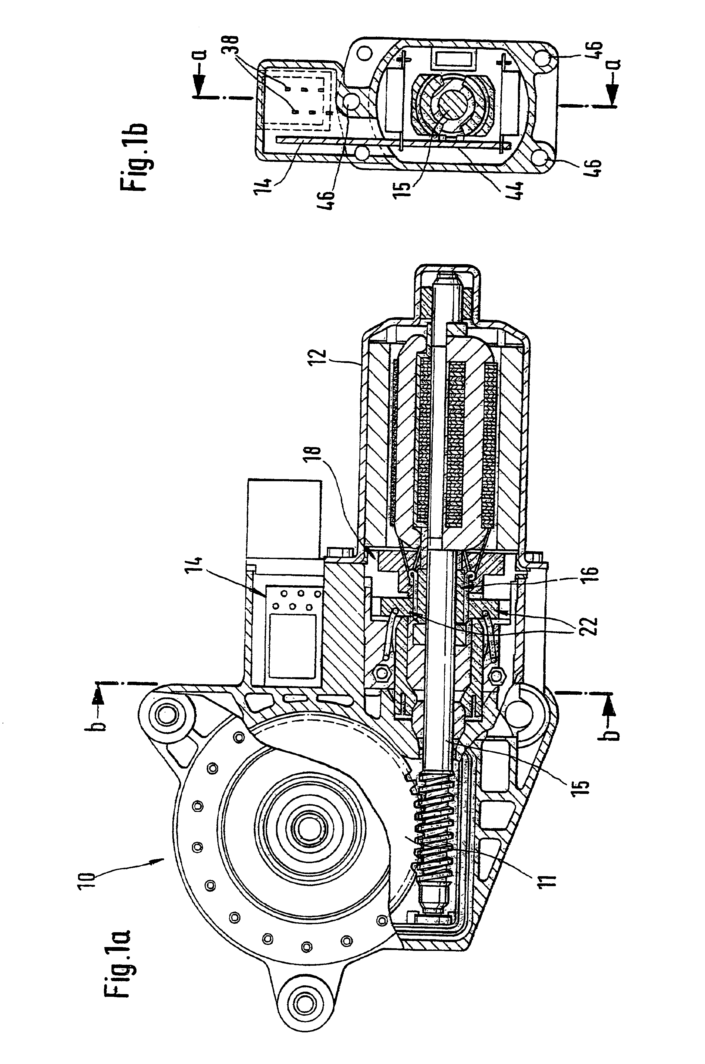 Electric motor, in particular for raising and lowering disks in motor vehicles