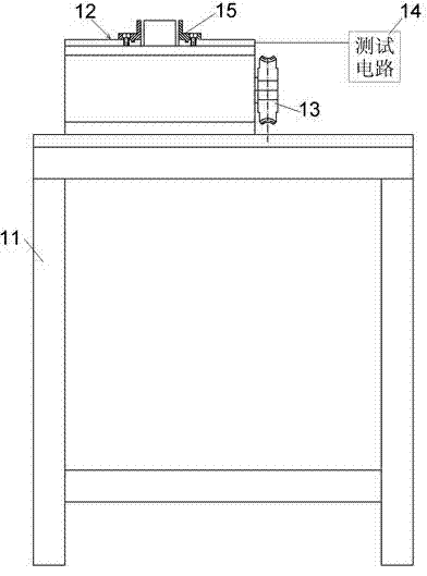 Three-point force tester for cylindrical elastic element