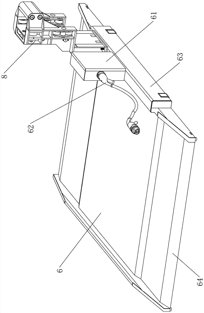 Rechargeable car table plate for three-dimensional parking equipment