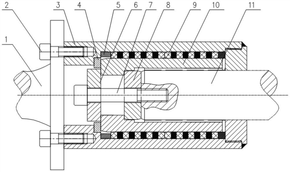 Hydraulic type anti-sliding safe coupling device for hot rolling finishing straightening machine