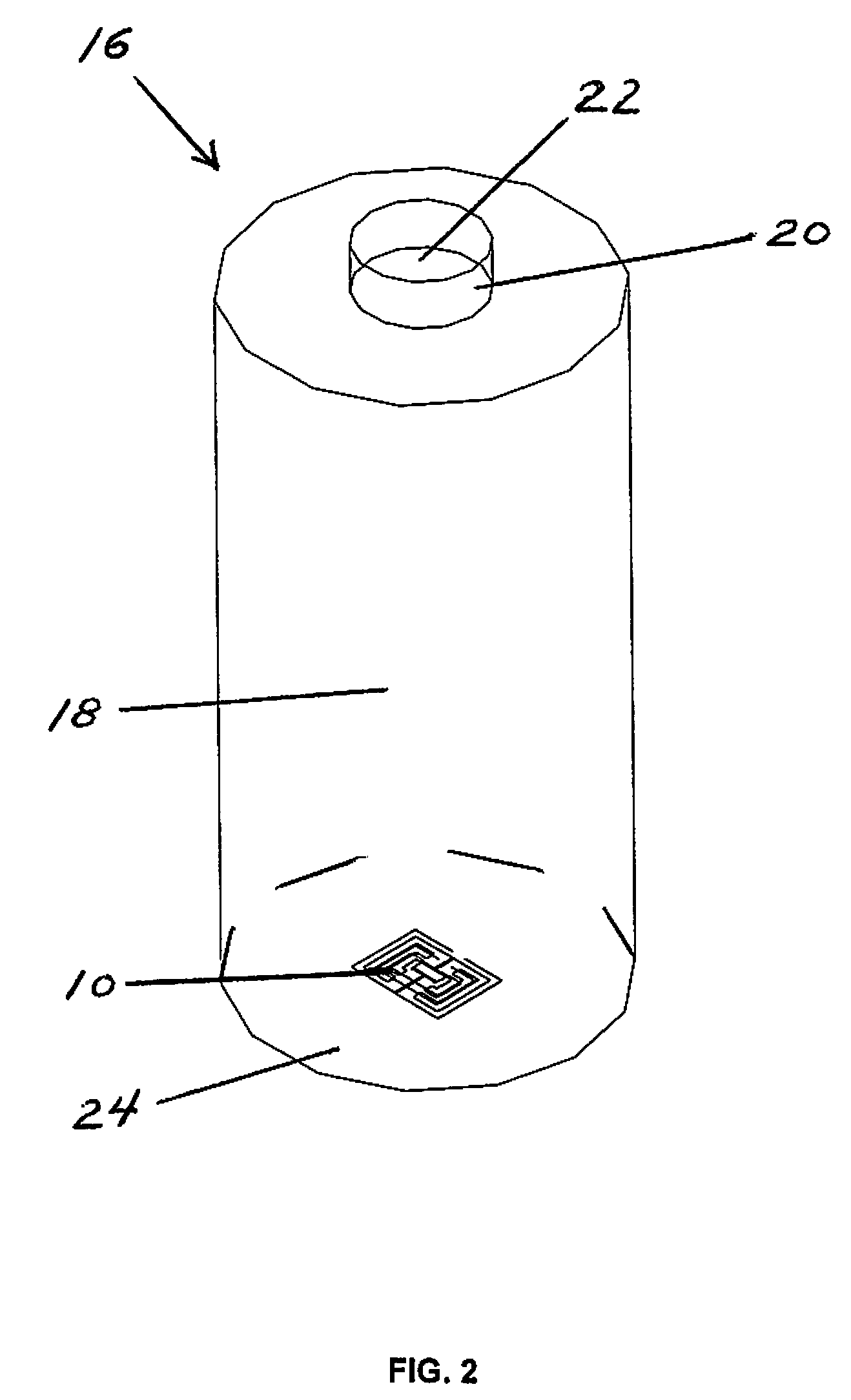 Method for molding an object containing a radio frequency identification tag