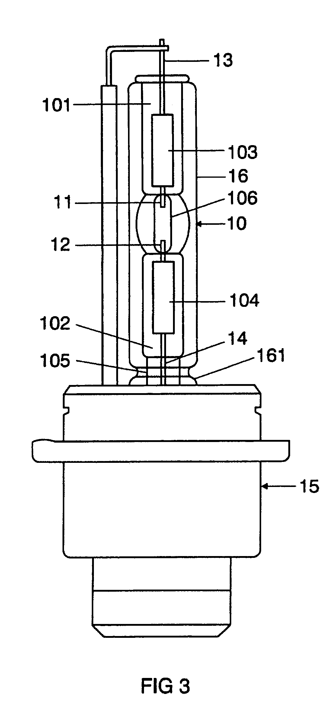 High-pressure discharge lamp with improved discharge vessel structure