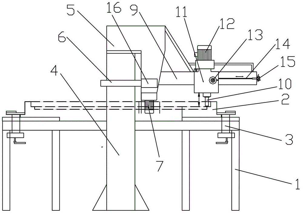 Device for machining circular-ring-shaped guide rail of revolving door