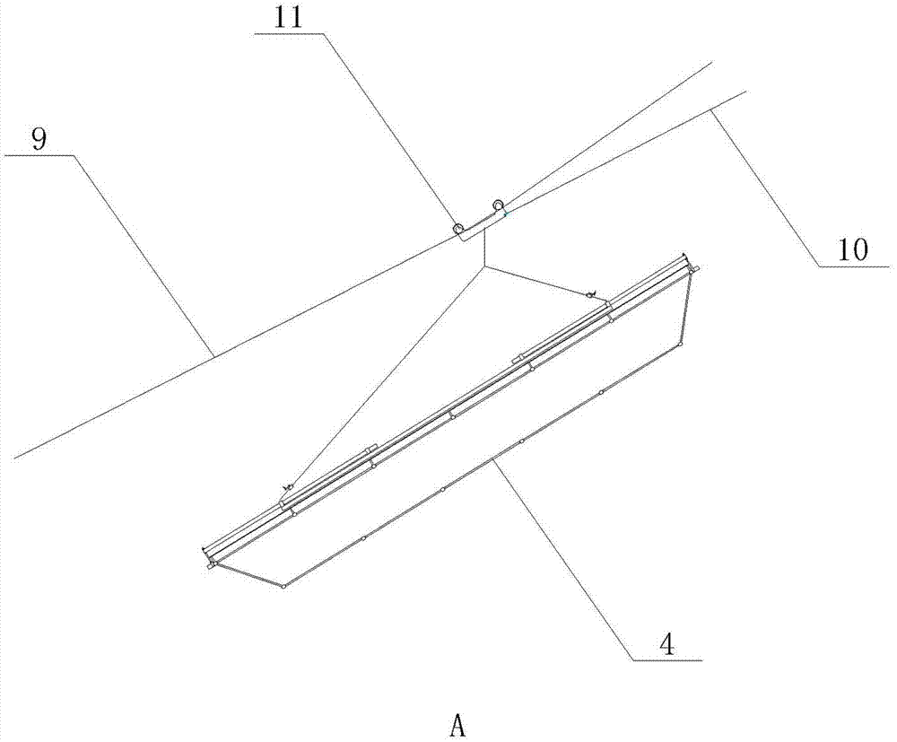 Hoisting device and method for FAST (five-hundred-meter aperture spherical radio telescope) reflection surface unit