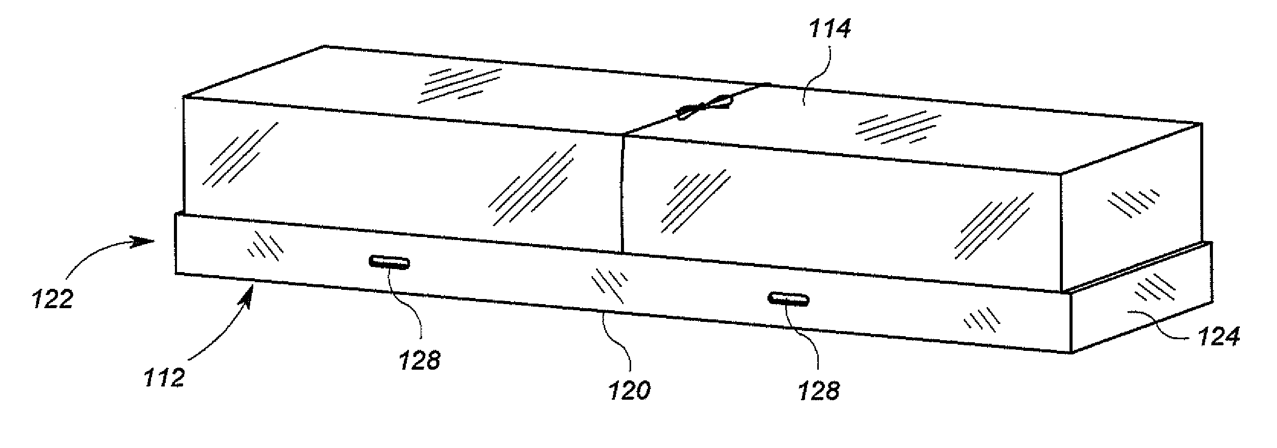 Lightweight Viewing Casket With Reinforcing Lid and Method of Using Same