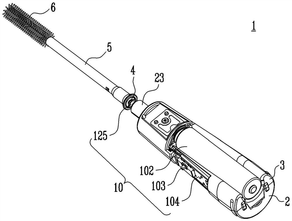 Rotational linear reciprocating device and applicator including same