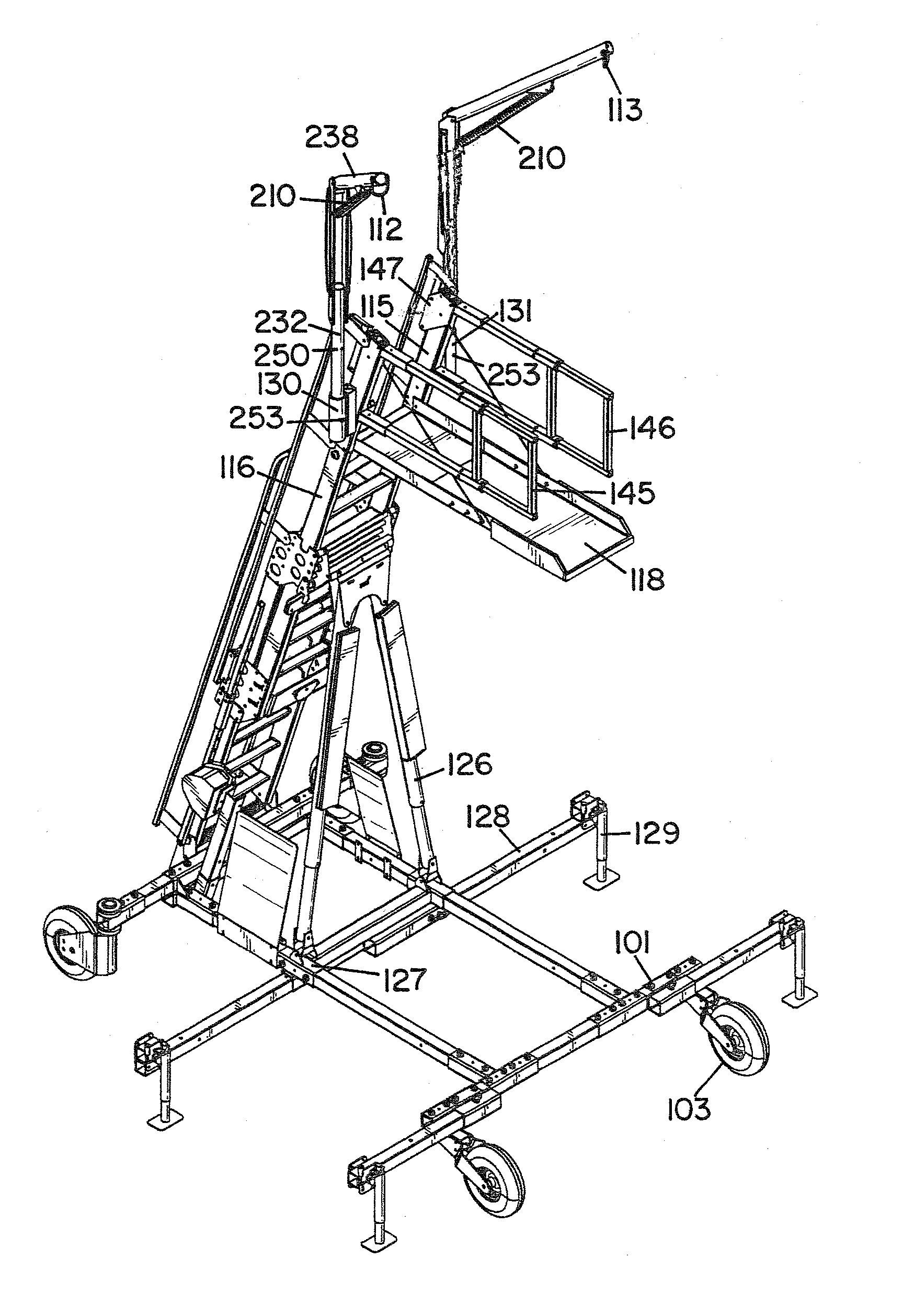 Mobile mount for attachment of a fall arrest system