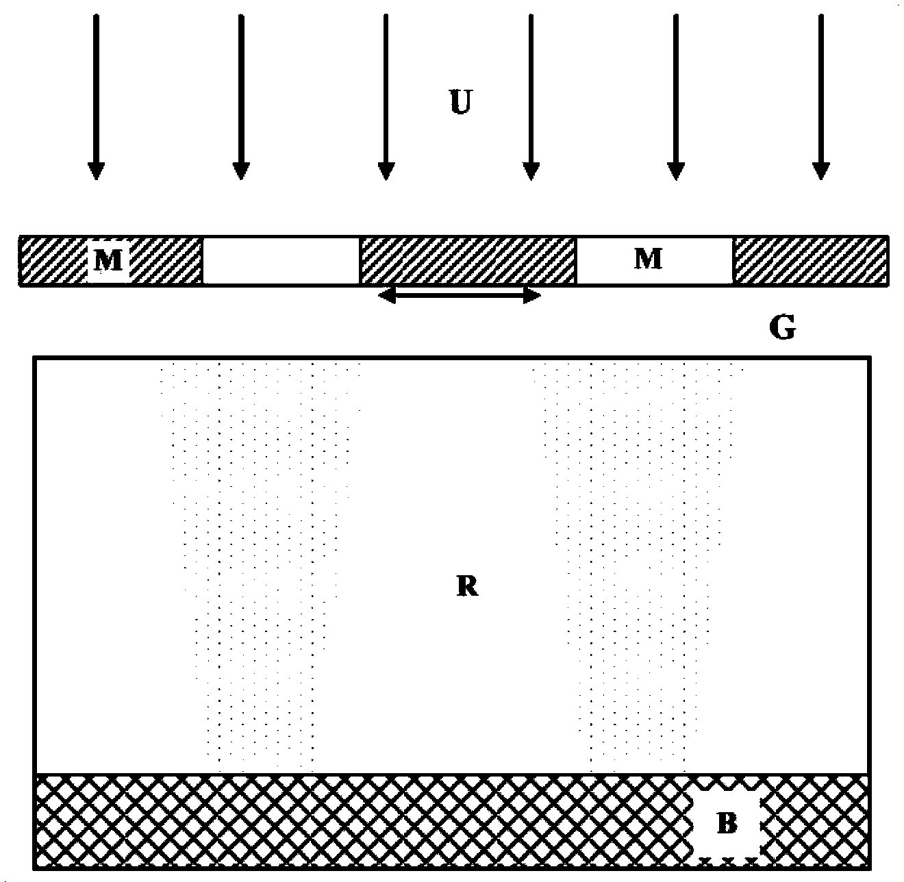 Method for simulating three-dimensional light intensity distribution in thick resist ultraviolet (UV) shifting mask lithography