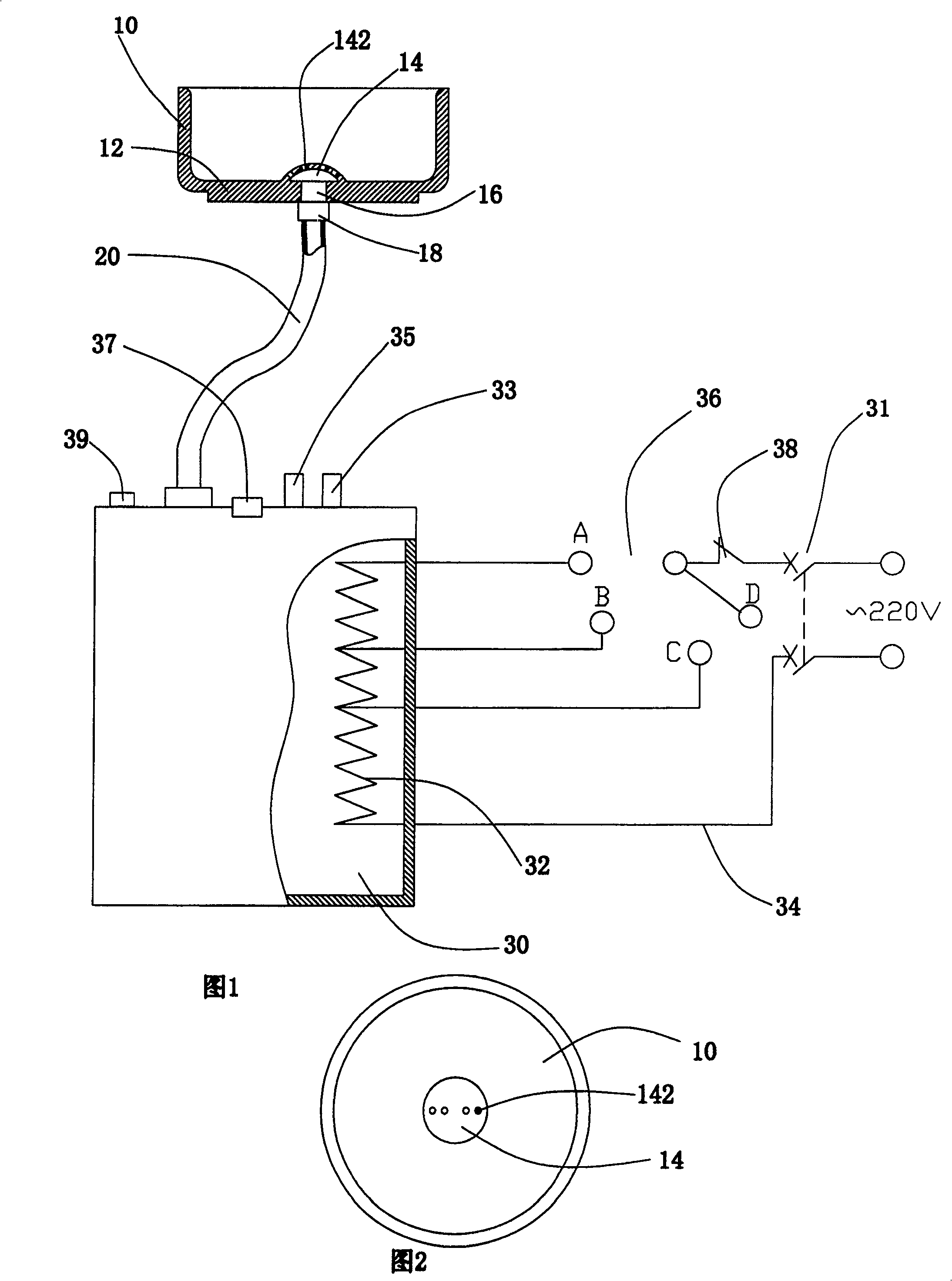 Steam cooking device