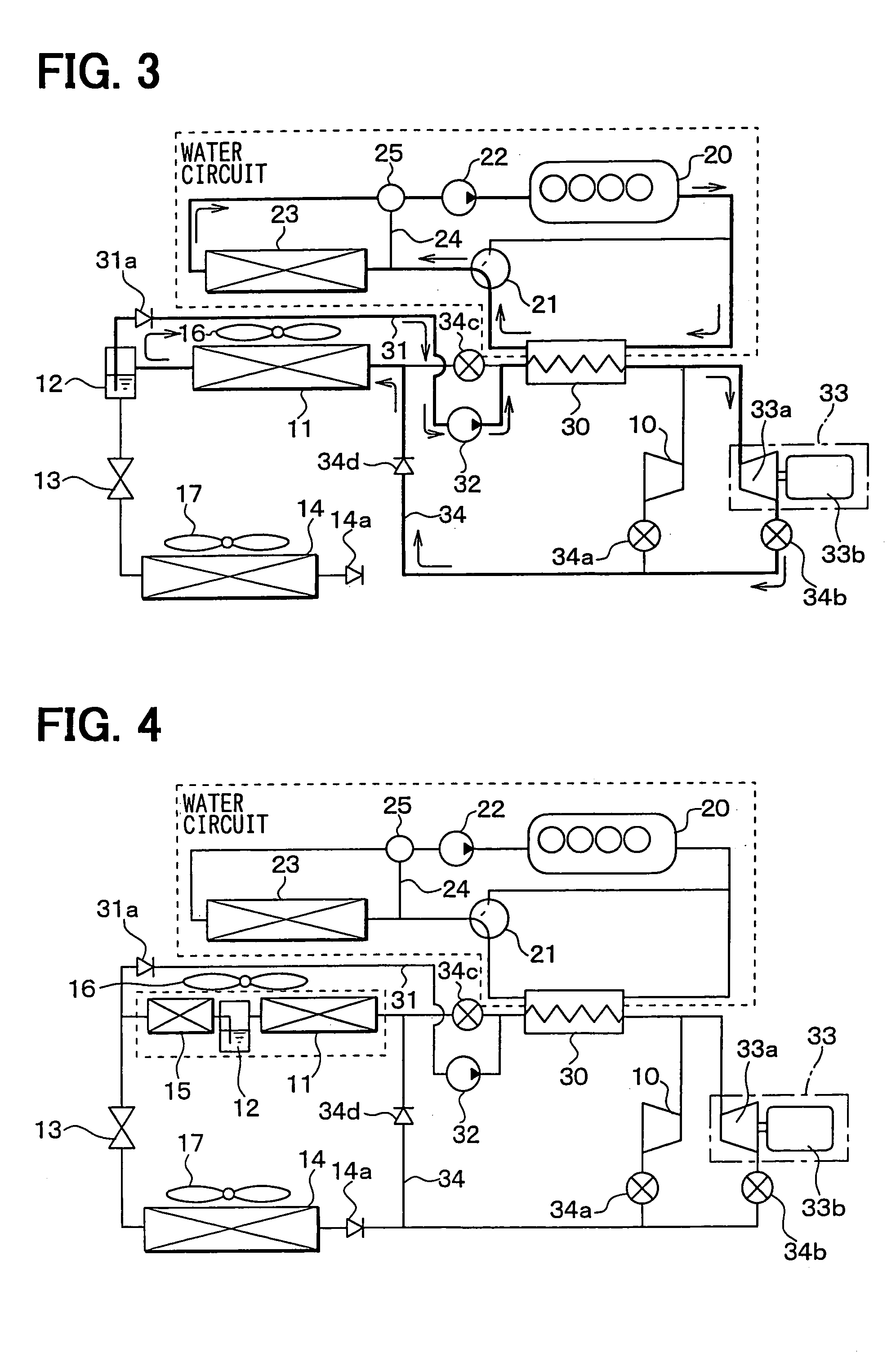 Vapor-compression refrigerant cycle system with refrigeration cycle and Rankine cycle