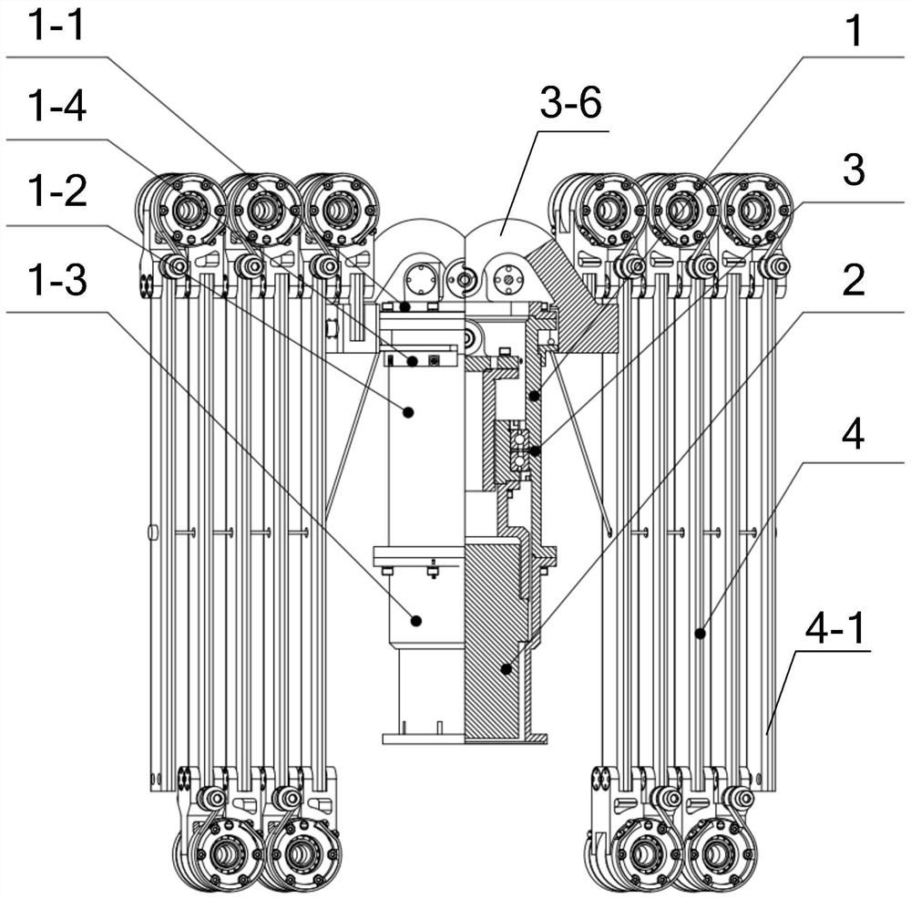 An end effector for active soft capture of space debris