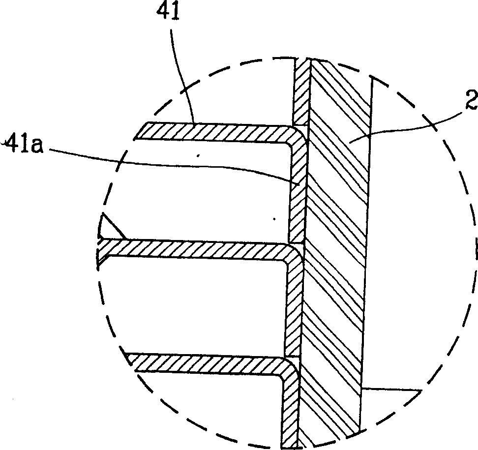 Cooling fin structure of magnetron