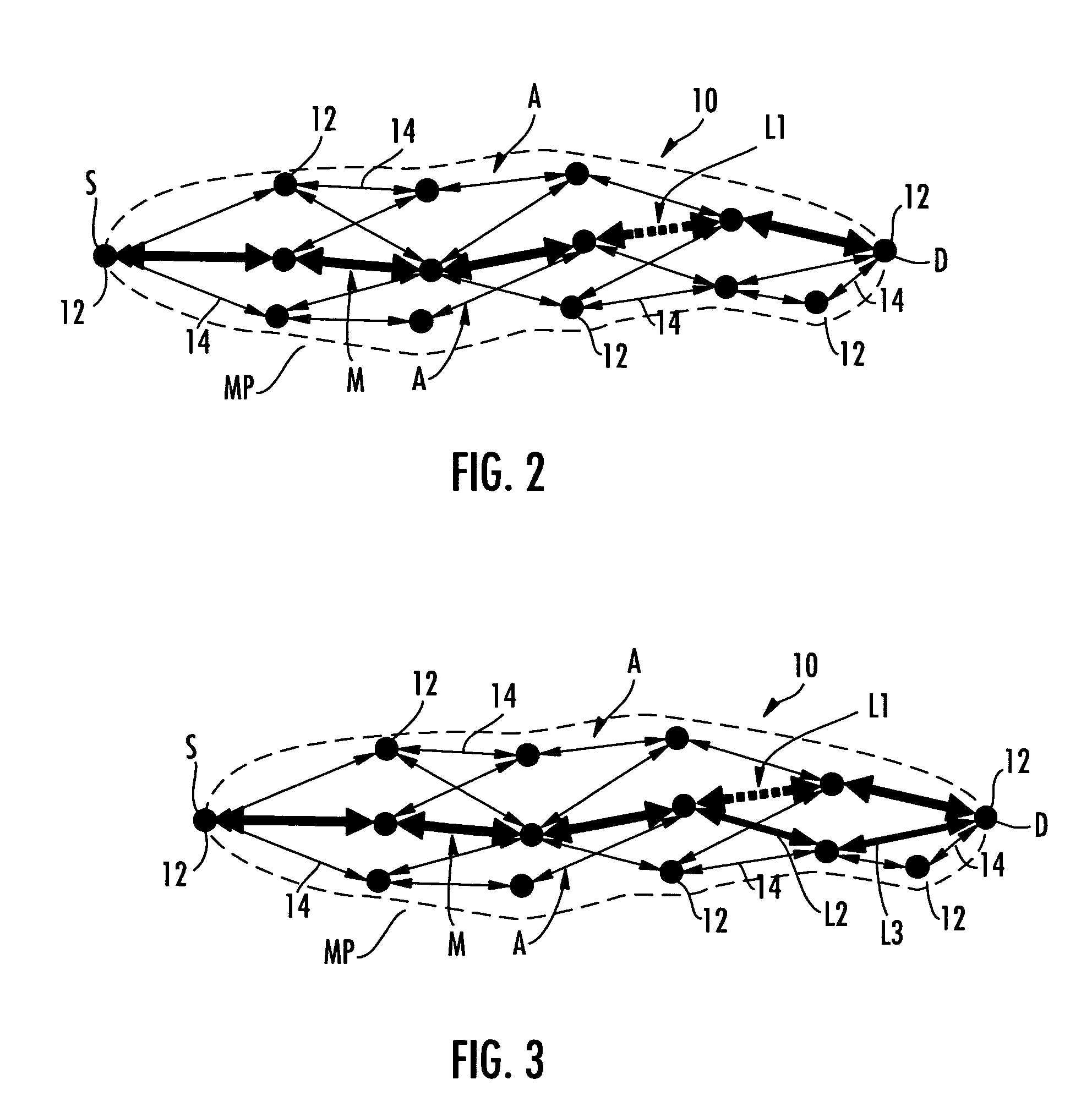 Data-path dynamic link maintenance in mobile ad hoc networks