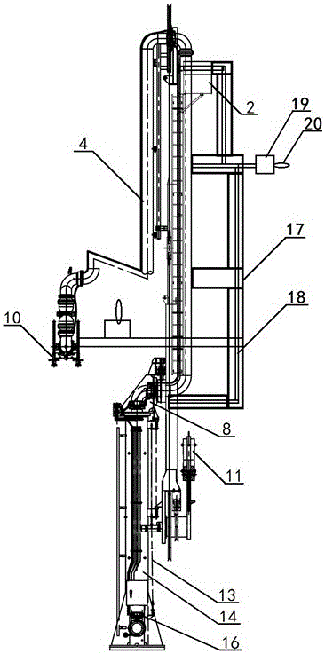 An ultra-low temperature loading and unloading arm structure with overflow prevention pipeline